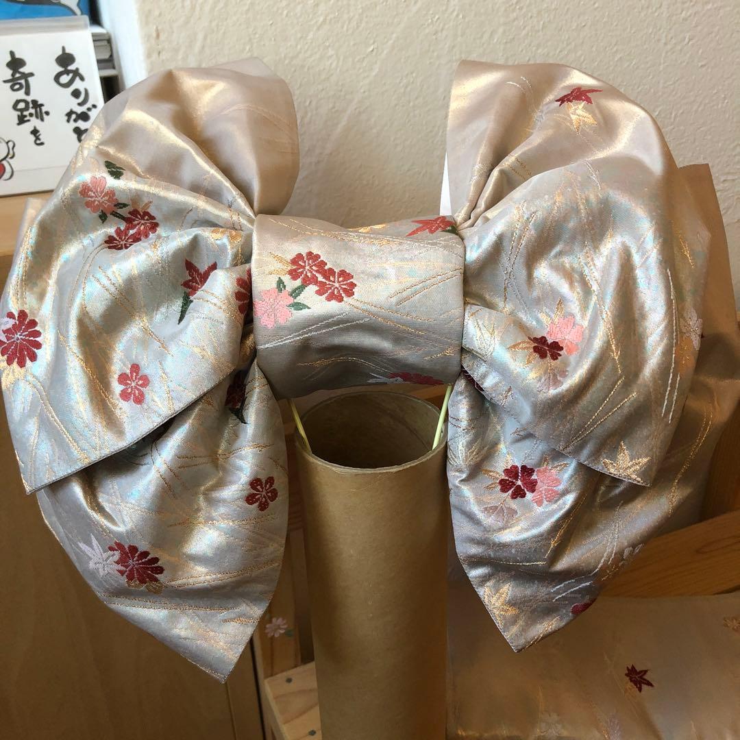 お値下げしました❣️正絹簡単付け帯❣️七五三、大人もご使用可です❣️