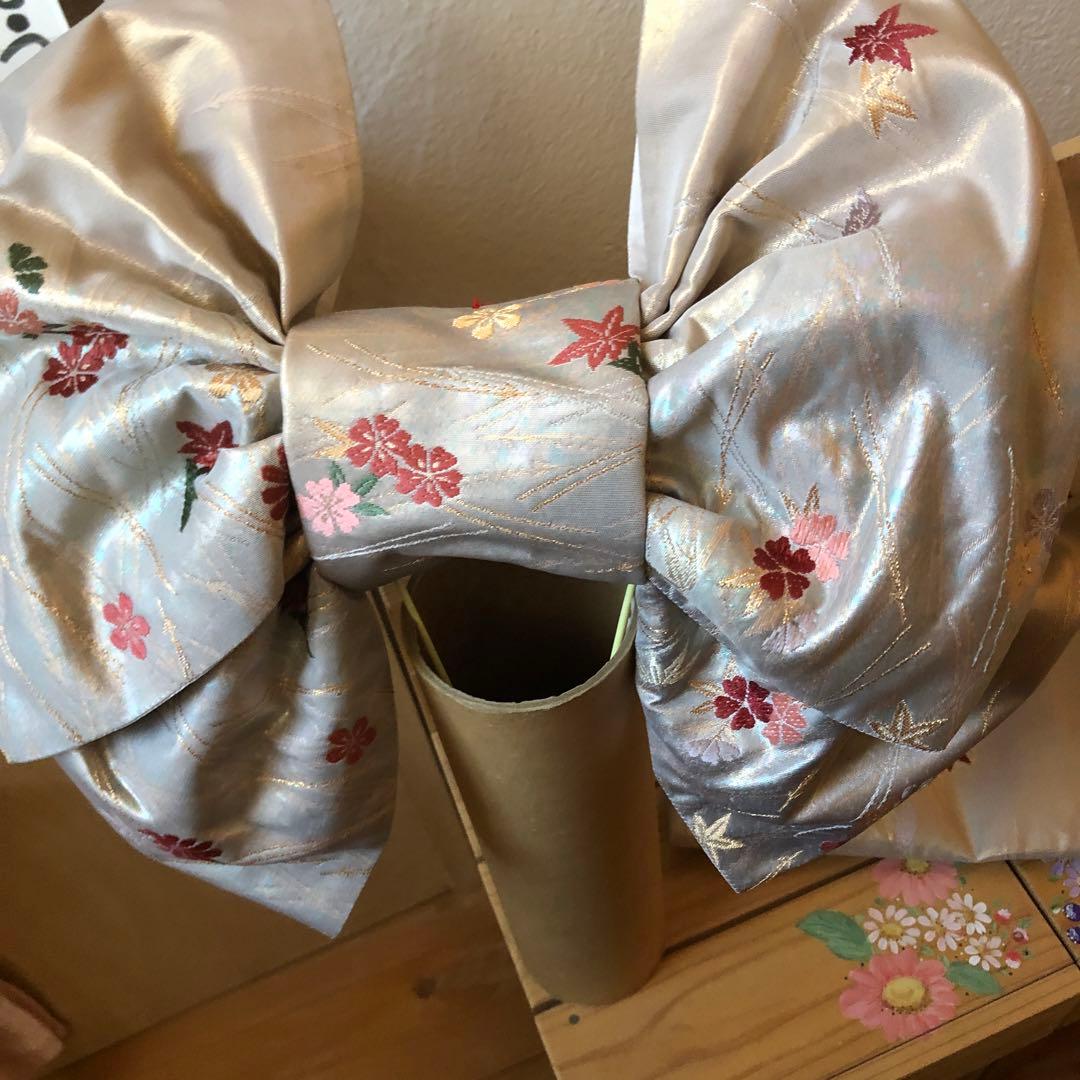 お値下げしました❣️正絹簡単付け帯❣️七五三、大人もご使用可です❣️
