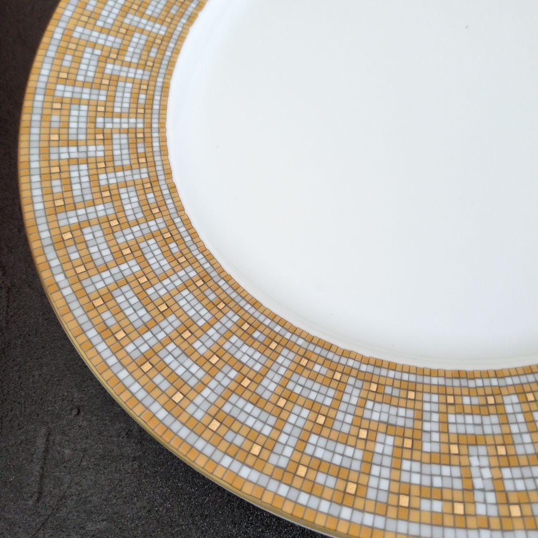 （極美品）エルメス　ディナープレート 〈モザイク 24〉 ゴールド 2枚セット