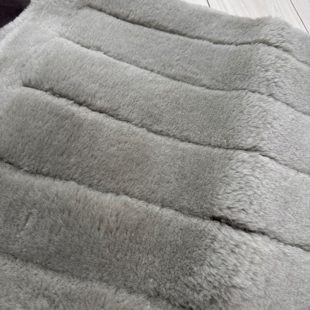 じぶんまくら ムートン枕カバー グレー