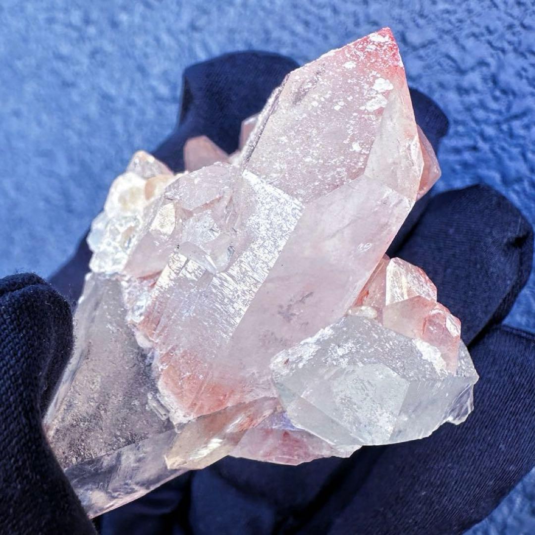 希少❗️高品質❗️超綺麗☆ピンク♡ヒマラヤ水晶 クラスターレインボー天然石A1373