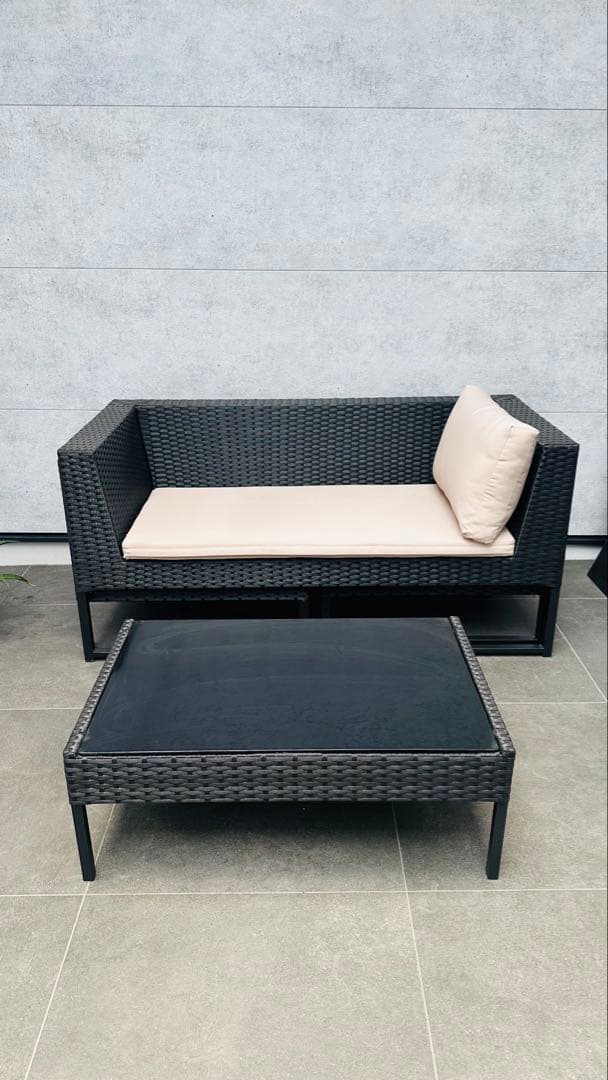 人工ラタン ソファセット 撥水加工クッション付き