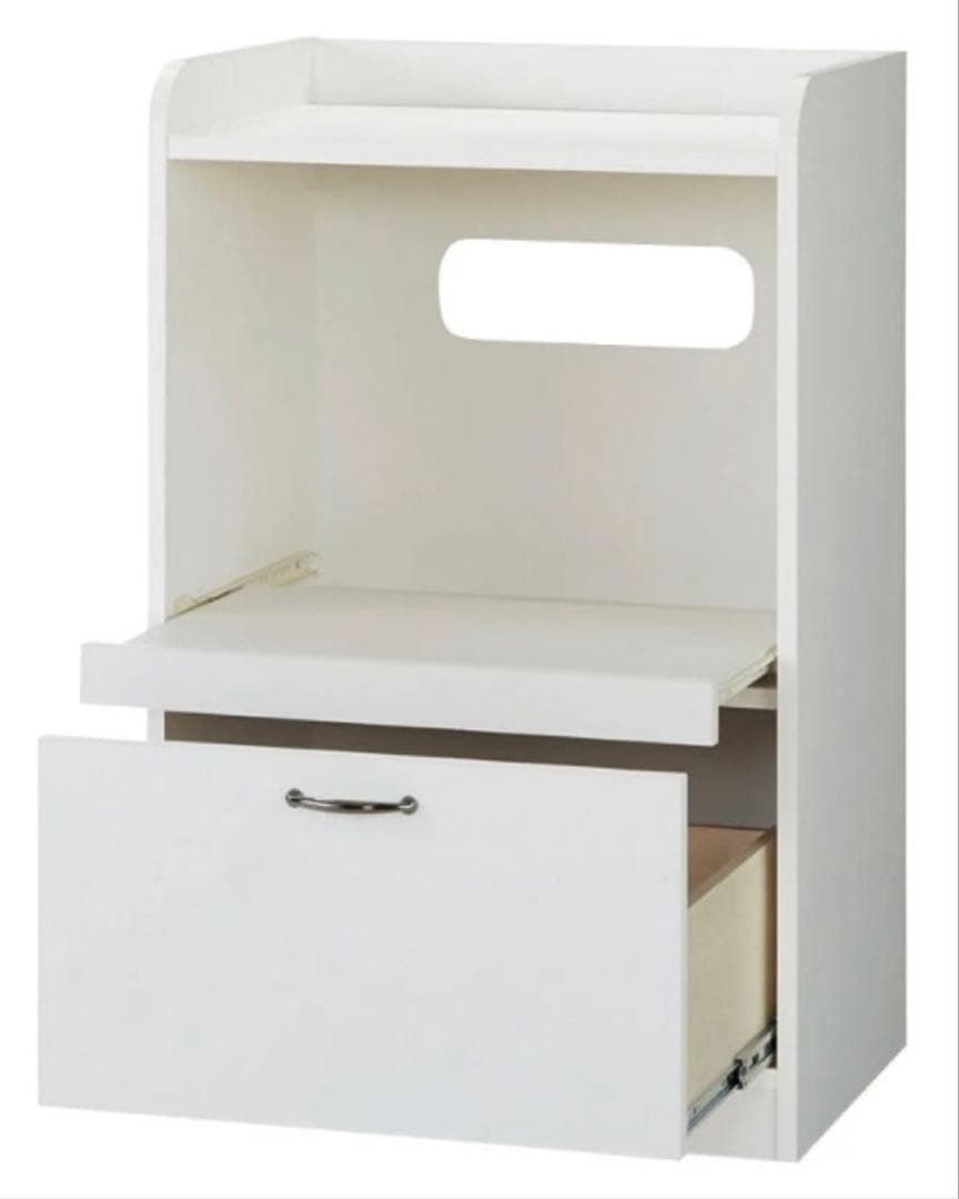 ミニレンジボード　ホワイト レンジ台 コンパクト