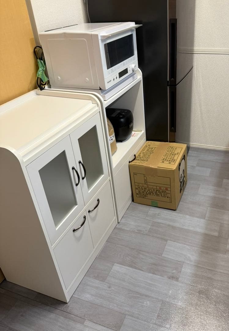 ミニレンジボード　ホワイト レンジ台 コンパクト