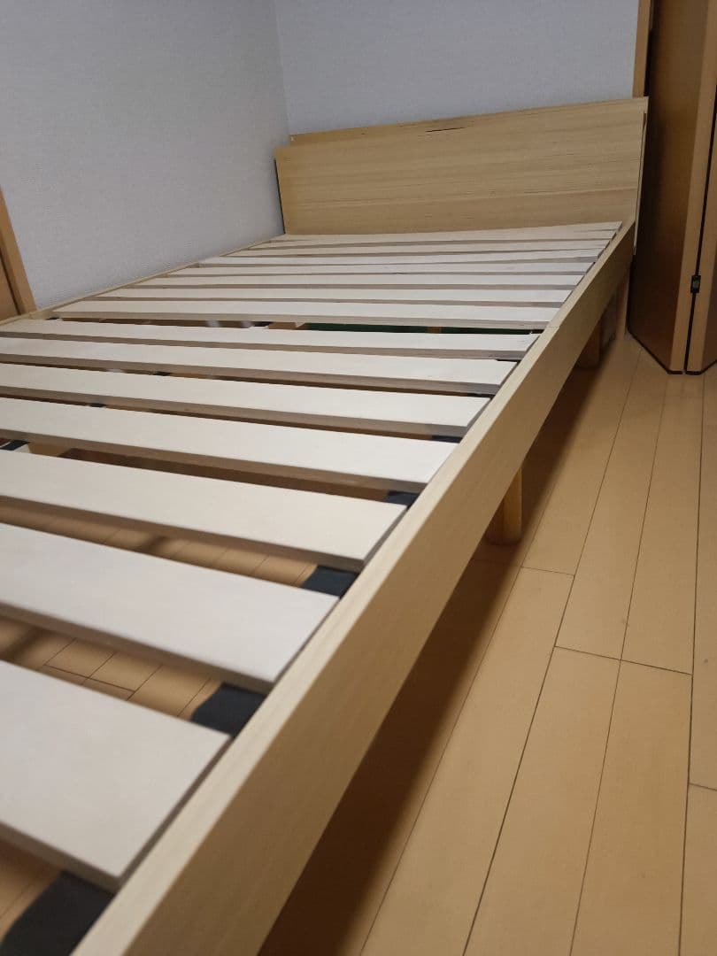 木製 すのこベッド ヘッドボードコンセント付き　新生活　新入学生　手渡し可能