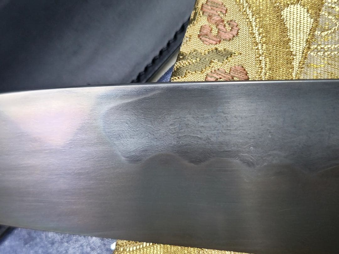 池田　辰夫　水本焼　白ニ鋼　牛刀300mm