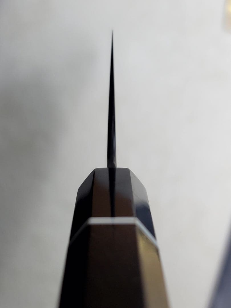 池田　辰夫　水本焼　白ニ鋼　牛刀300mm