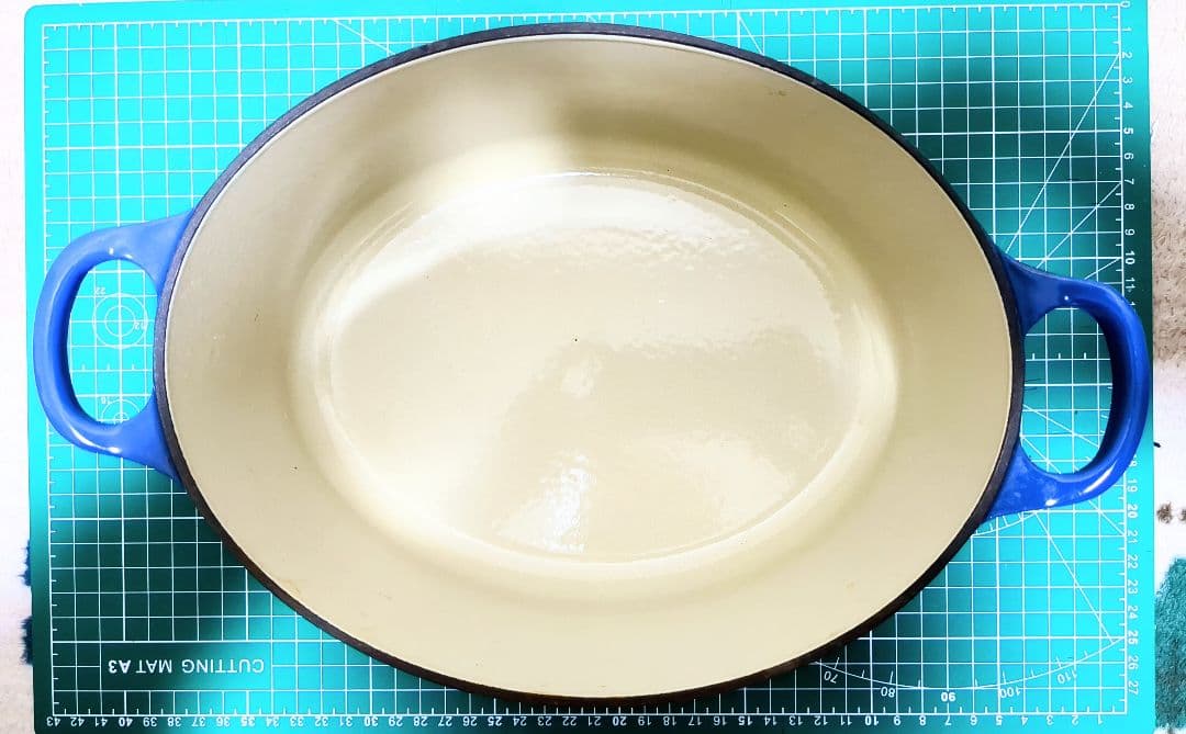 LE CREUSET　オーバル　ハーモニックブルー　25cm
