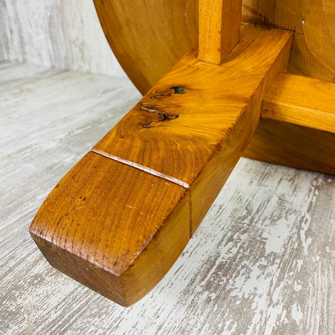 昭和レトロ 木製 天然木 一枚板 脚付き 座卓 センターテーブル 古家具