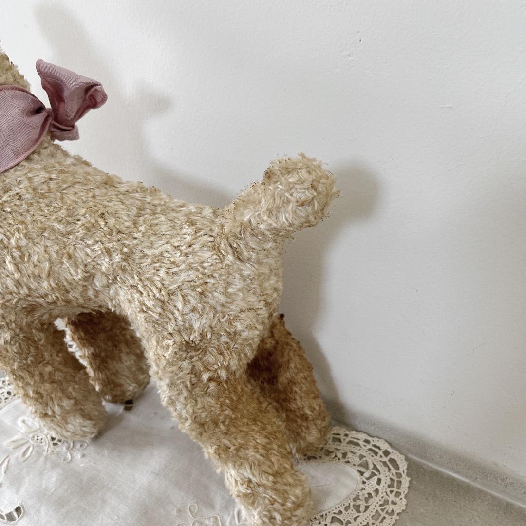 アンティーク ぬいぐるみ 犬 テリア 人形 ヨーロッパ ヴィンテージ