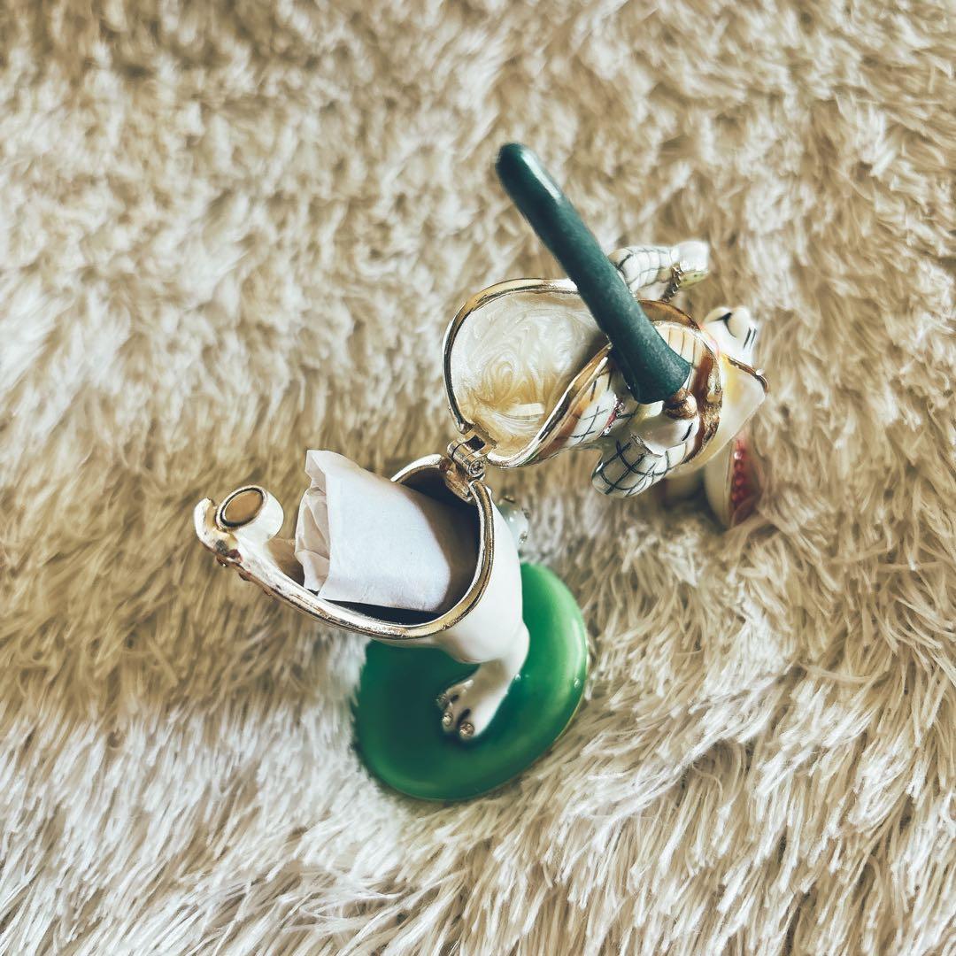 デコピン様リクエスト品】不思議の国のアリス ホワイトラビット 時計うさぎ ジュエ