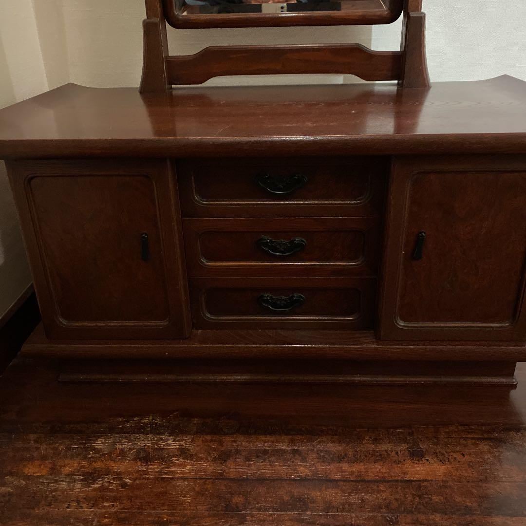 昔の化粧台　姿見