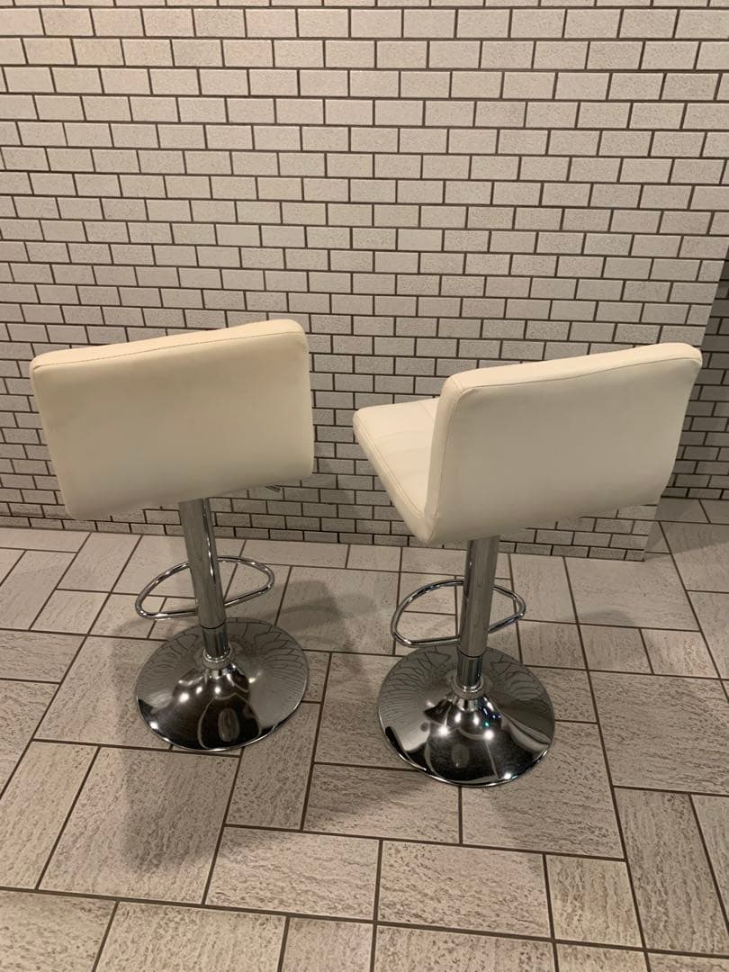 2脚セットカウンターチェア ホワイト