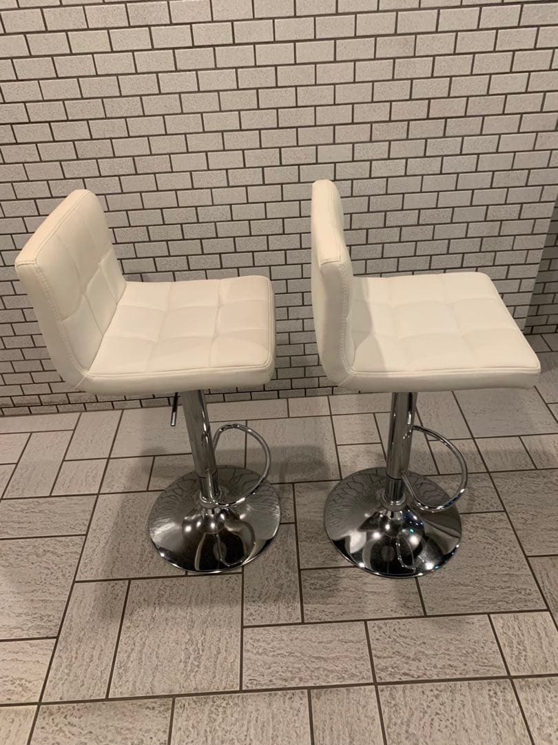 2脚セットカウンターチェア ホワイト
