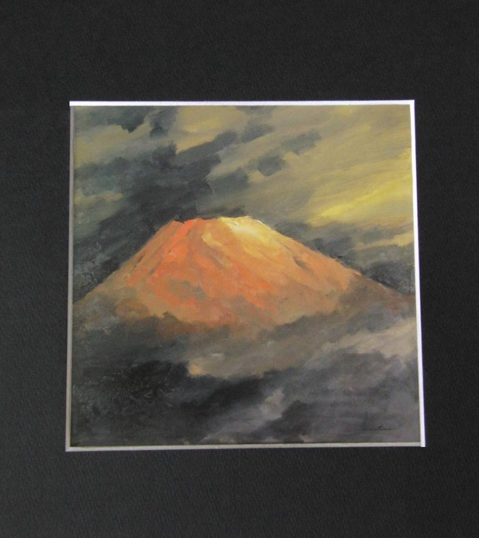 武田好文、【富士】、希少な額装用画集より、新品額装付、状態良好