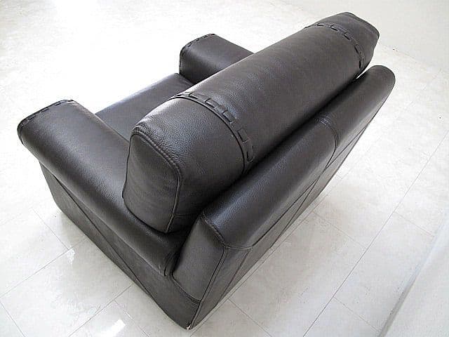 フォルメンティ 総革1人掛けソファ 　総本革ソファ/本革シングルソファ