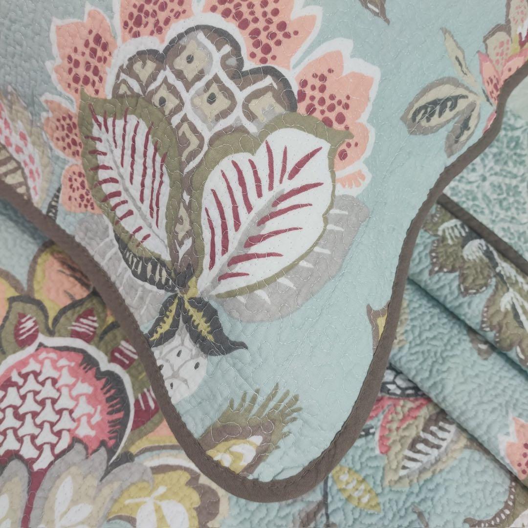 キルトベッドカバー3点セット綿マルチカバー キルティング 612