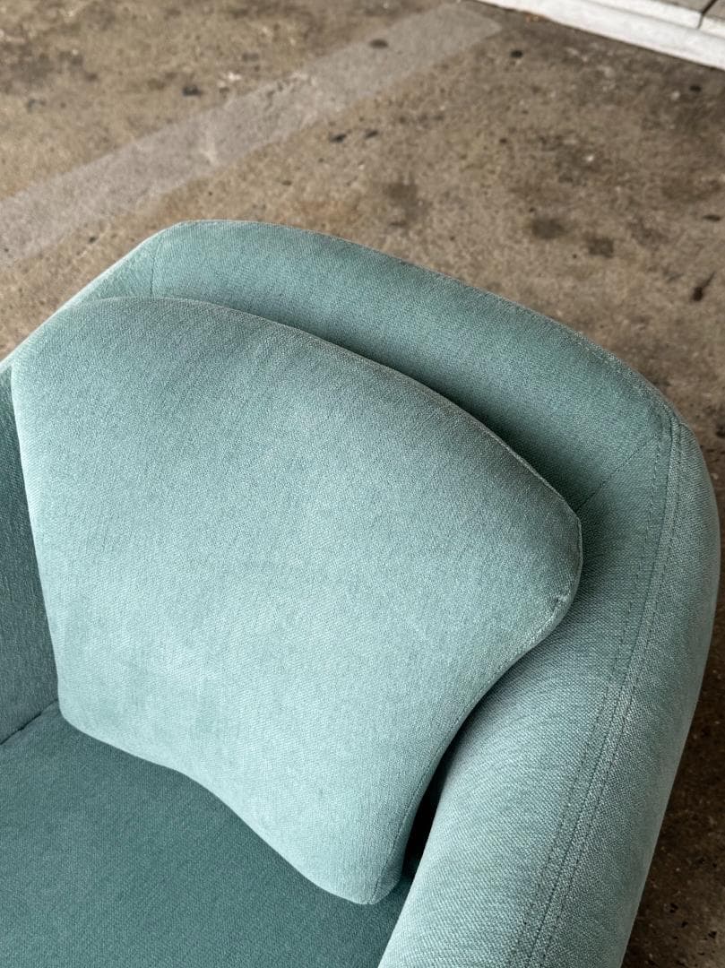 【美品】モデル展示未使用品 IDEE ミニミラーアームチェア ブルーグレー