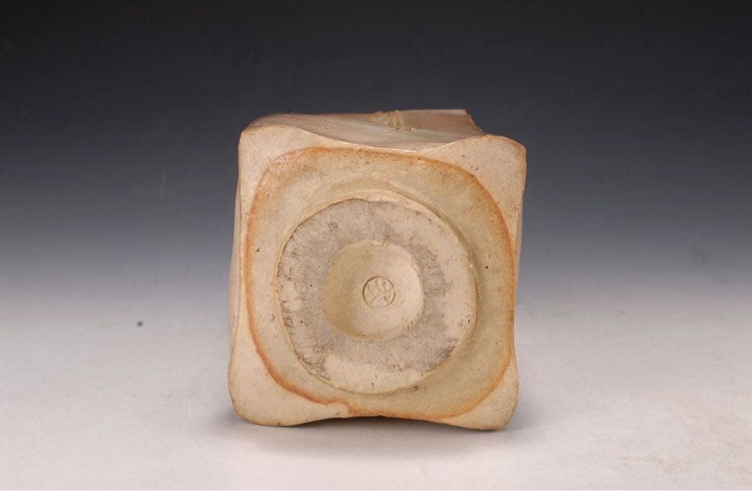 作家物 銀彩花器 / 陶器 陶芸 花瓶 花器 壺 角壺 作家 民藝 民芸 骨董