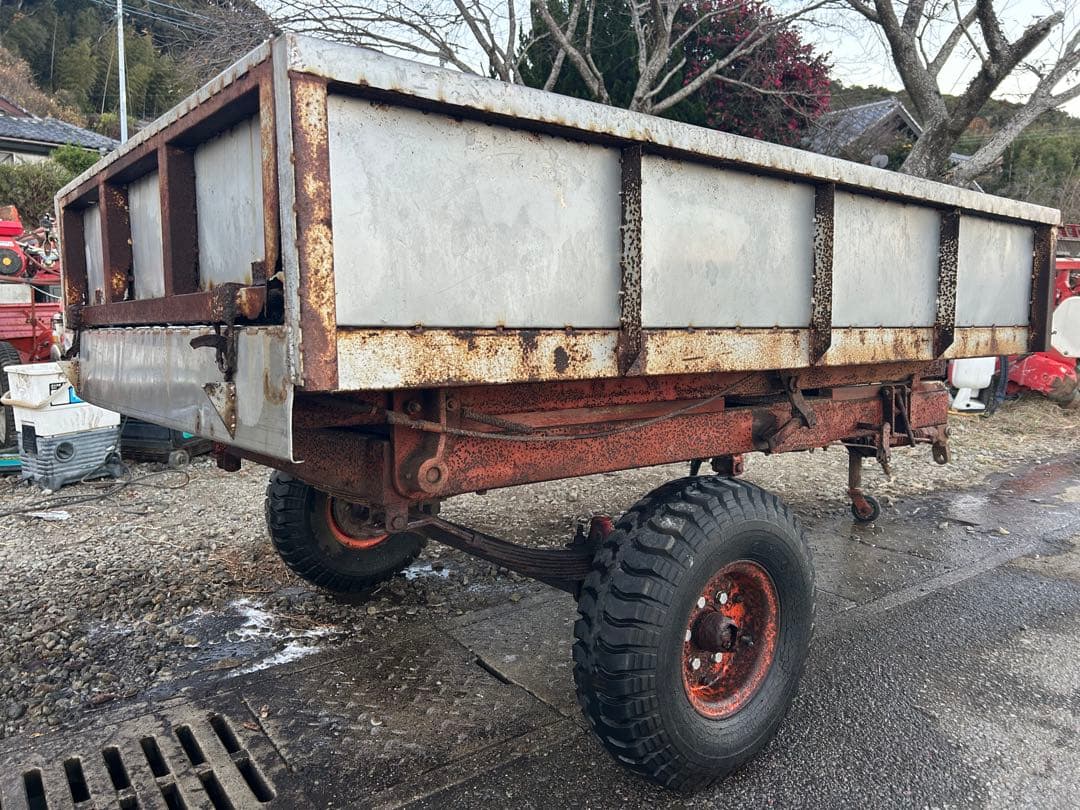 宮崎　トレーラー　油圧ダンプ　トラクター用　率引タイプ　運搬車　油圧 トラクター