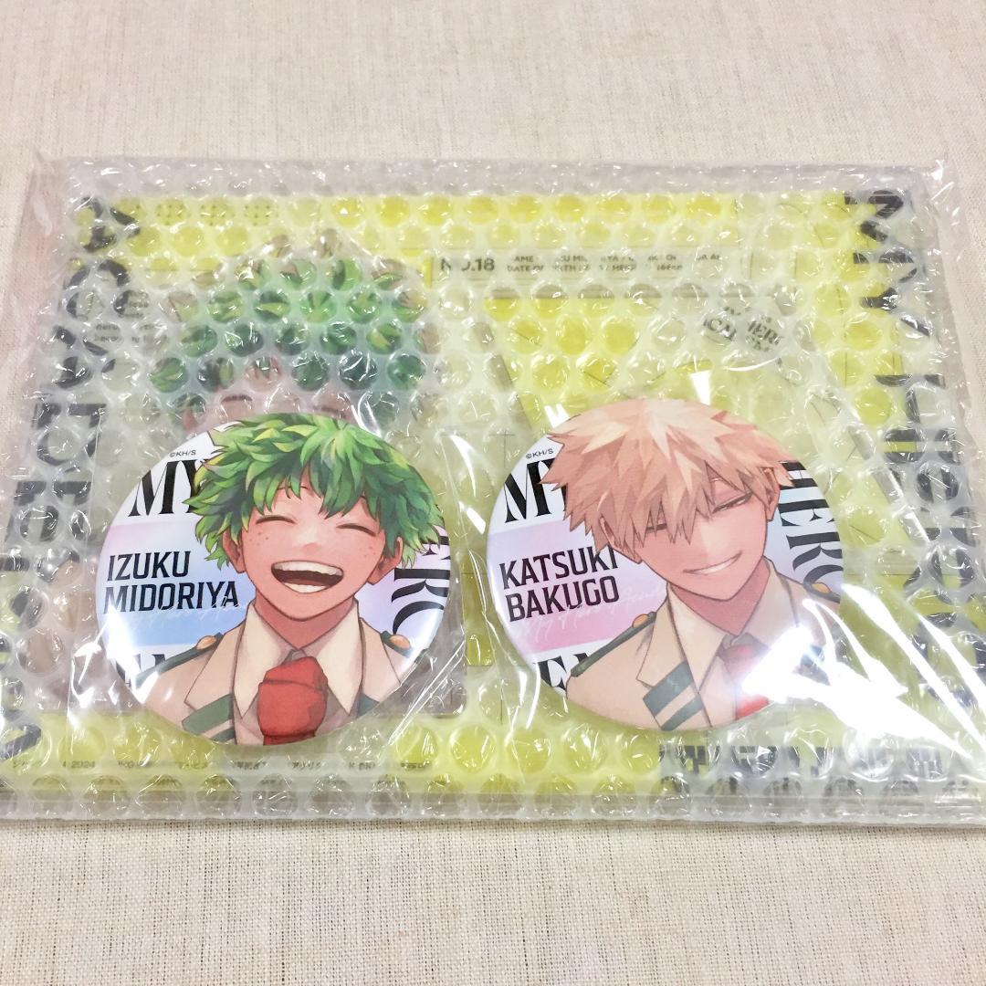 新品 ヒロアカ ジャンプGIGA アクリルスタンド 缶バッジ 緑谷出久 爆轟