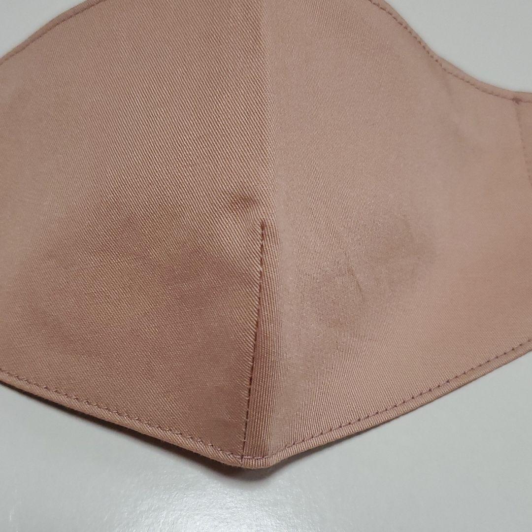 接触冷感オーガニックコットン　クレンゼ厚さ普通　大人用　マスク　Lピンクベージュ