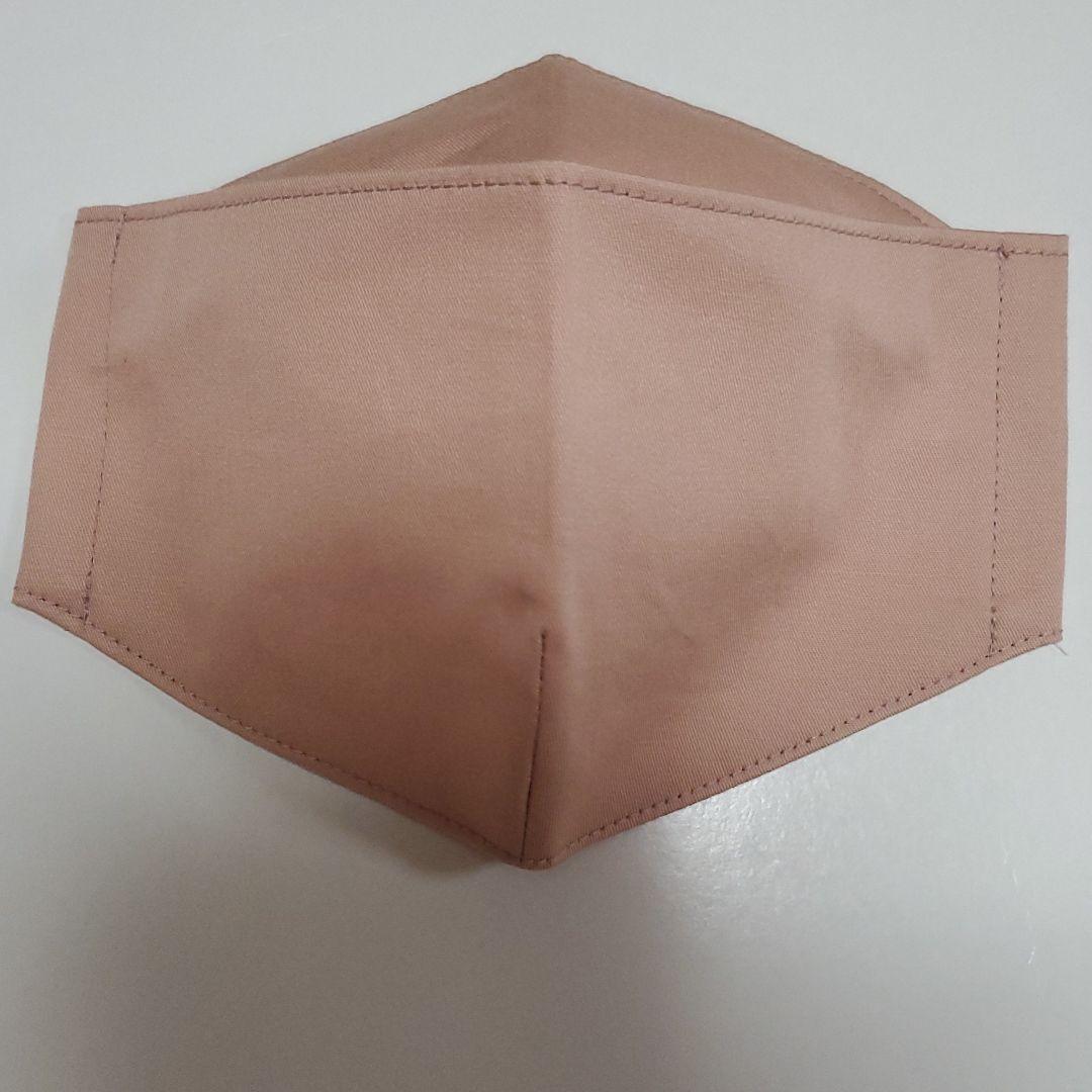 接触冷感オーガニックコットン　クレンゼ厚さ普通　大人用　マスク　Lピンクベージュ