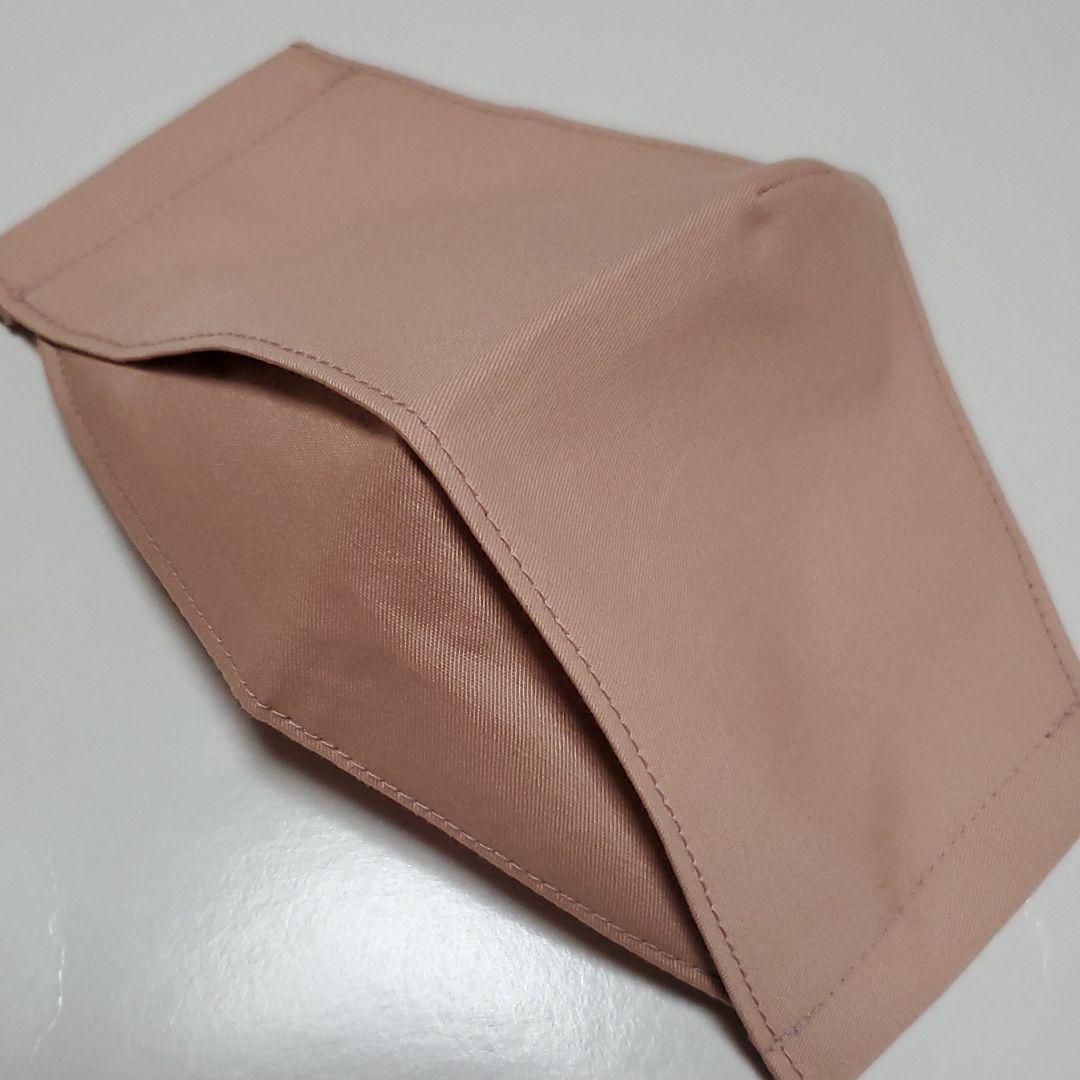 接触冷感オーガニックコットン　クレンゼ厚さ普通　大人用　マスク　Lピンクベージュ