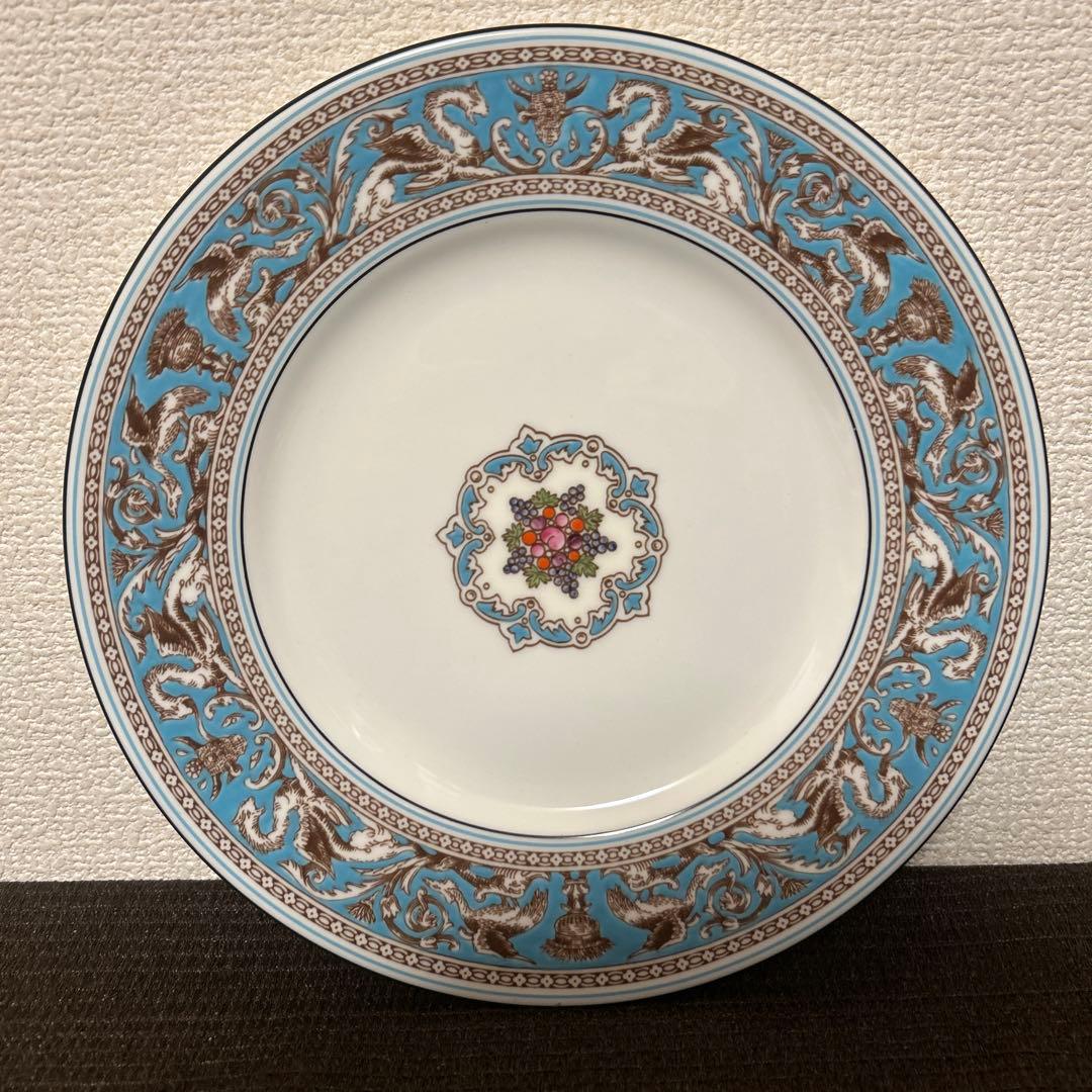 ウェッジウッド　フロレンティーン　ターコイズ　ディナープレート　22.5cm