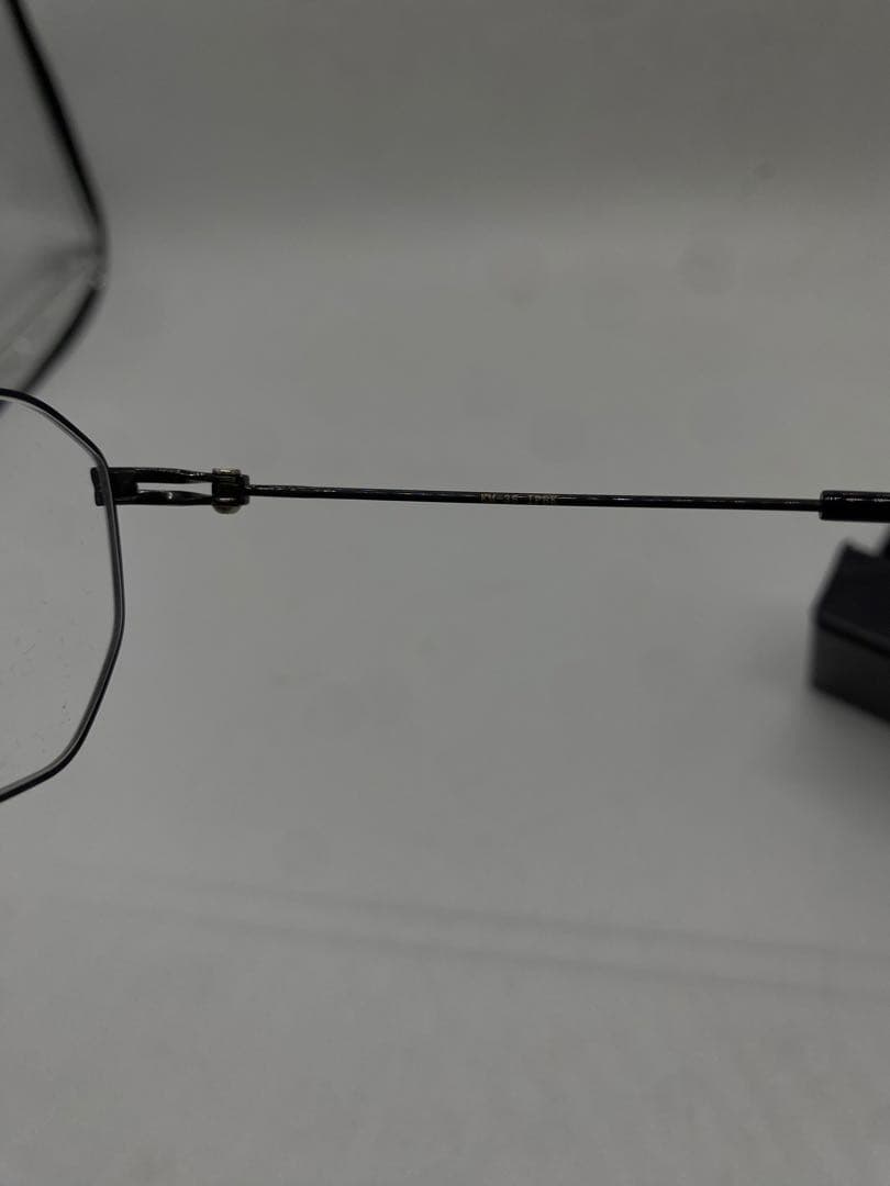 金子眼鏡 KM-35 IPBK 細身 シンプル オクタゴン（八角形）