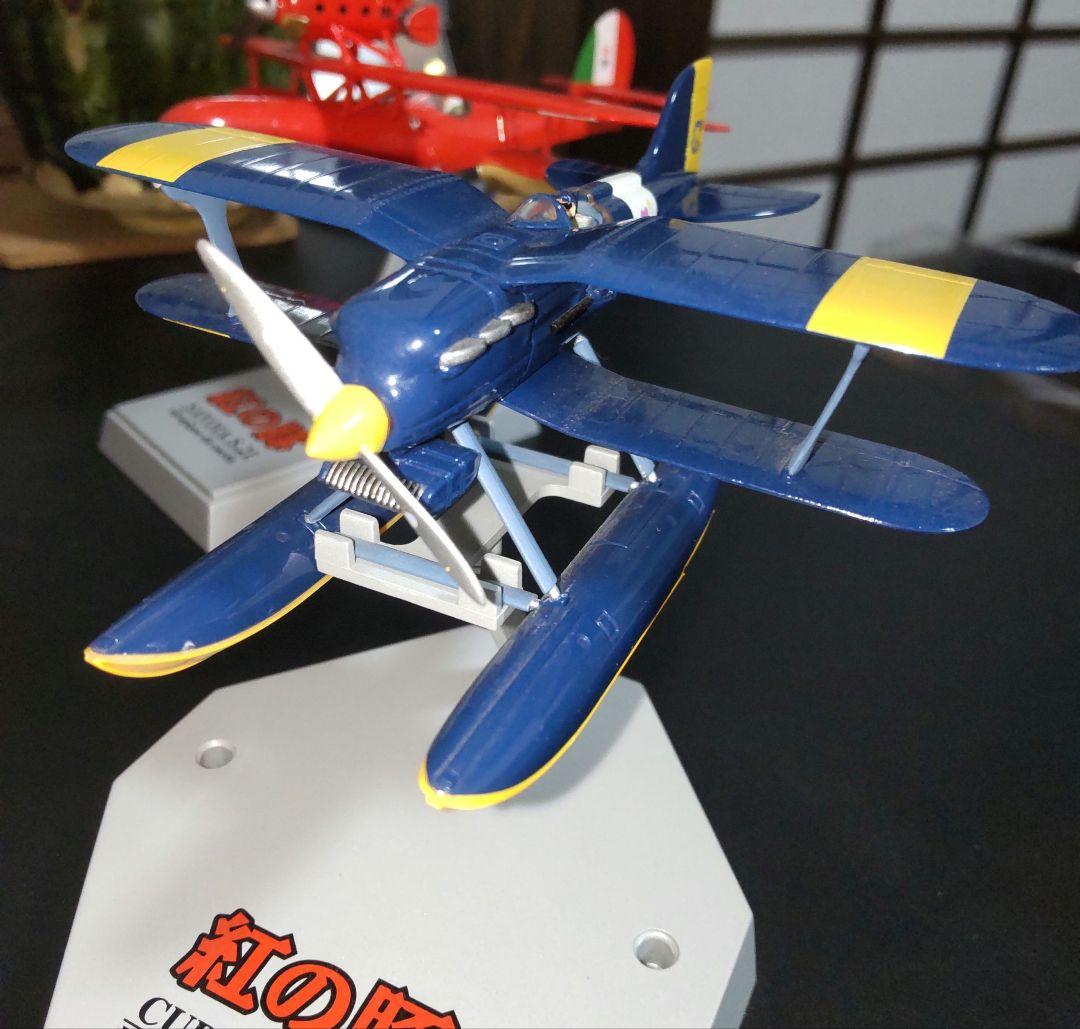 半完成塗装済み 紅の豚 1/72 サボイアS.21試作戦闘飛行艇 カーチスR3C