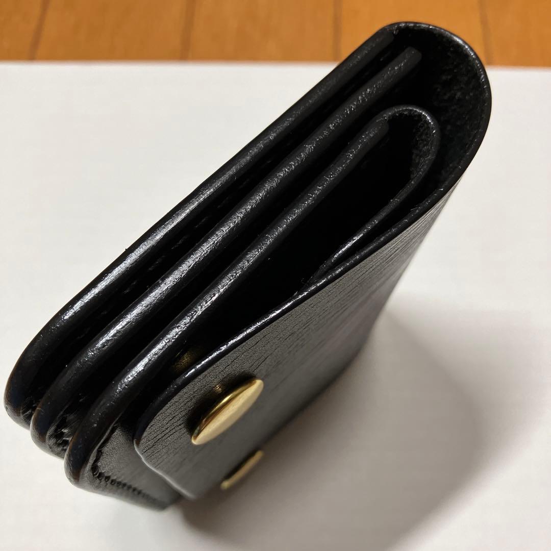 [ハンドメイド]ミニトラッカーウォレット栃木サドルオイルレザー小銭入れホック付き