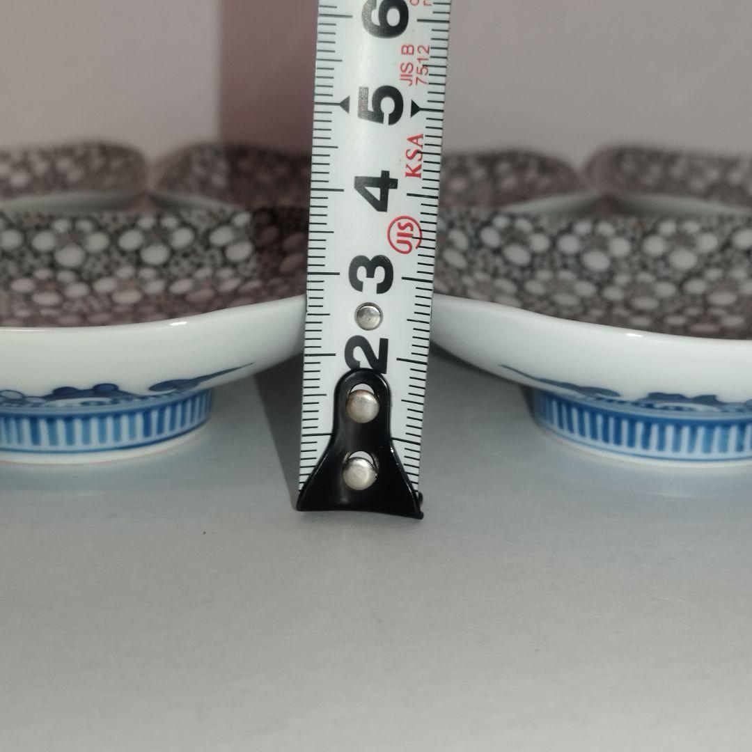 【未使用】畑萬陶園　玉彩梅詰　角皿　8.5cm　小皿　５枚セット