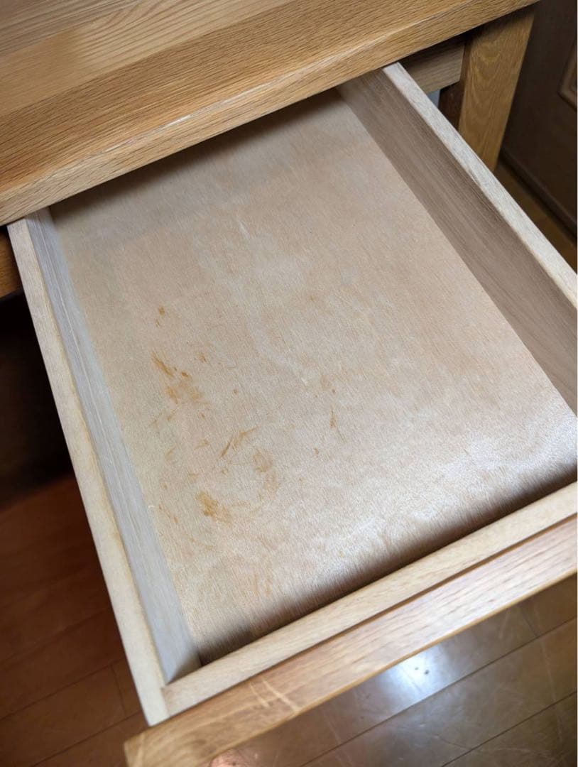 ■送料込■無印 MUJI 無垢材 木製デスク オーク材 事務デスク 学習机