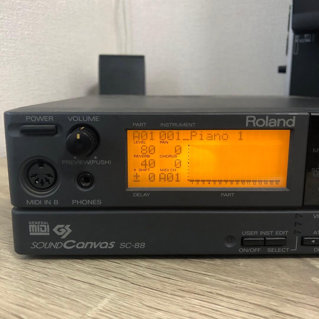 Roland SC-88 音源モジュール 名機DTM 定番 動作確認済み　レア