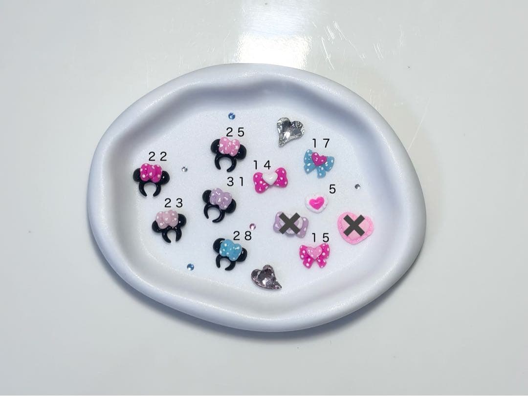 【3D ネイルパーツ】パルパルーザ ディズニー ミニー　ミッキー　カチューシャ