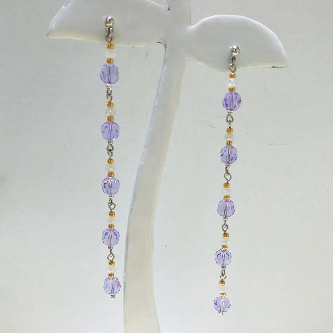 【556】スワロフスキービーズのピアス／イヤリング