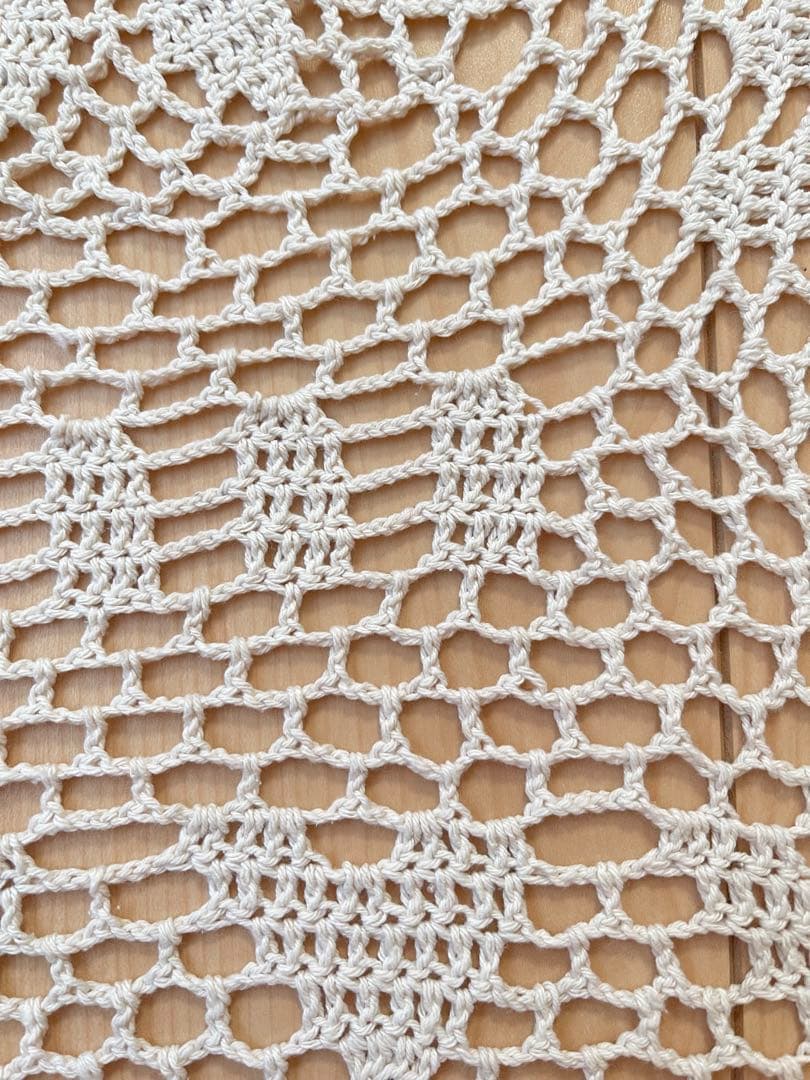 レース編み ベッドカバー大判 カバー