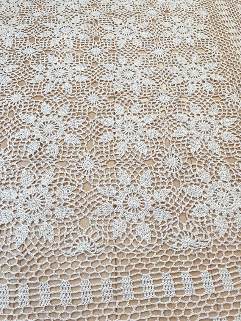 レース編み ベッドカバー大判 カバー