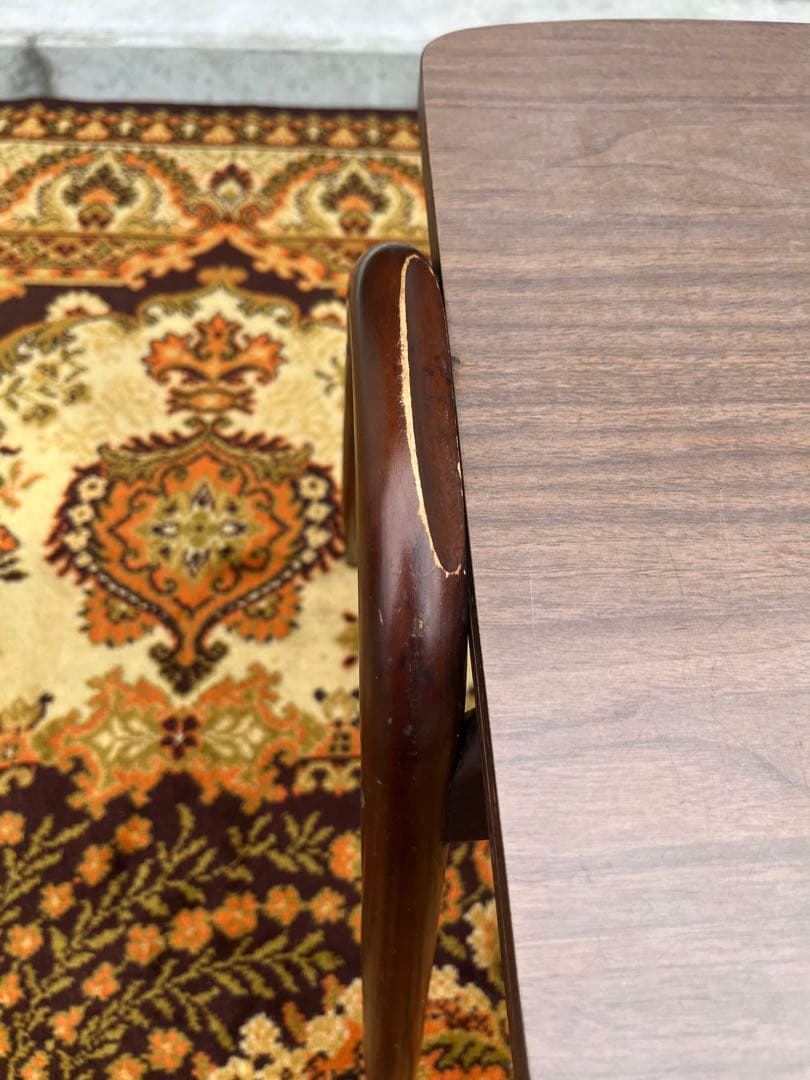 希少 HSK 飛騨産業 キツツキ アイガー サイドテーブル 昭和レトロ 当時