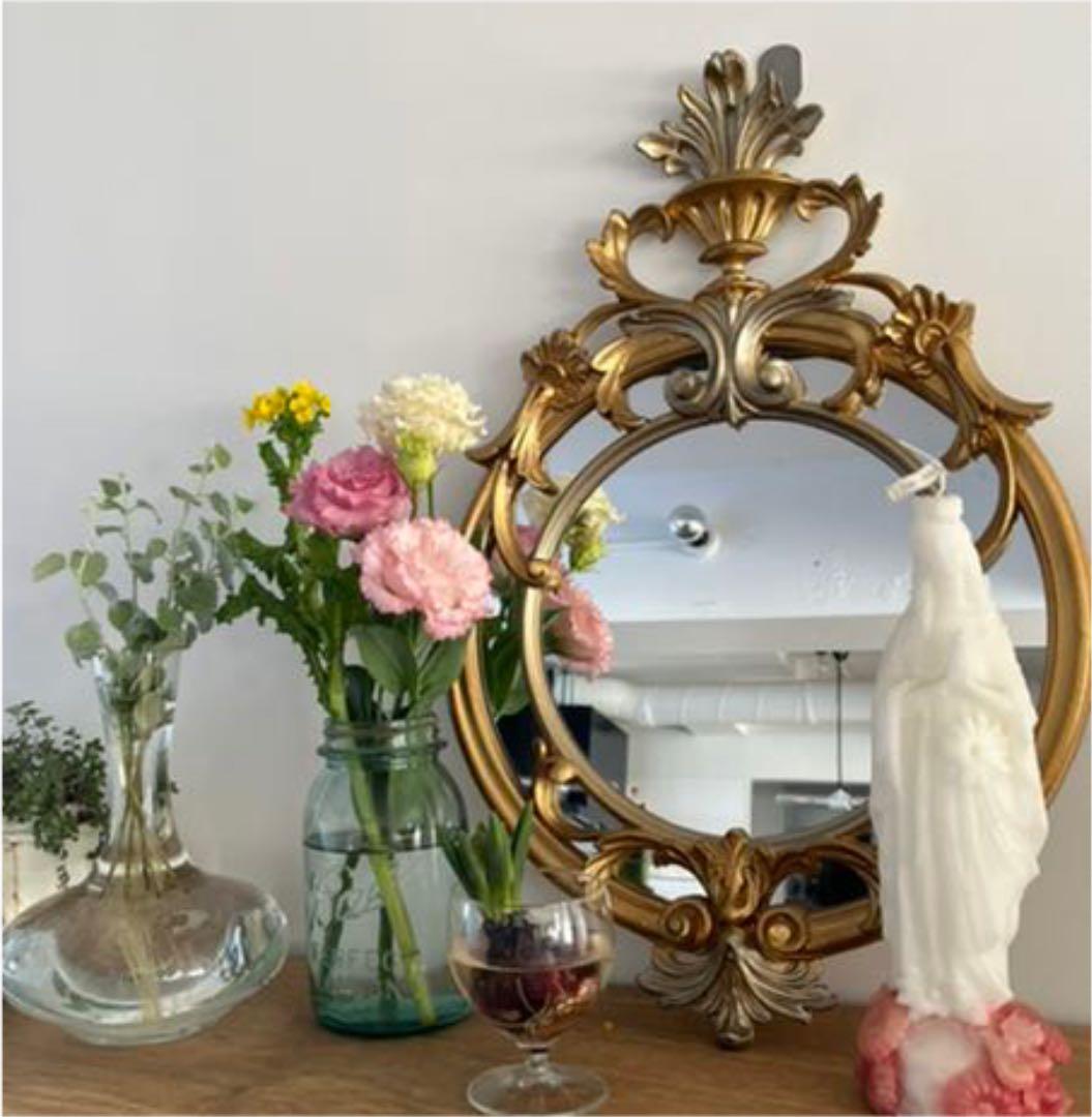 最終価格イタリア製 ロココ調 ヨーロピアン ゴールド アンティーク調 縦