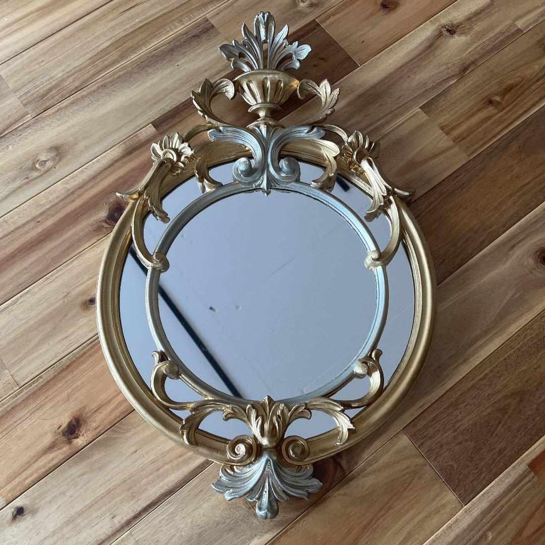 最終価格イタリア製 ロココ調 ヨーロピアン ゴールド アンティーク調 縦