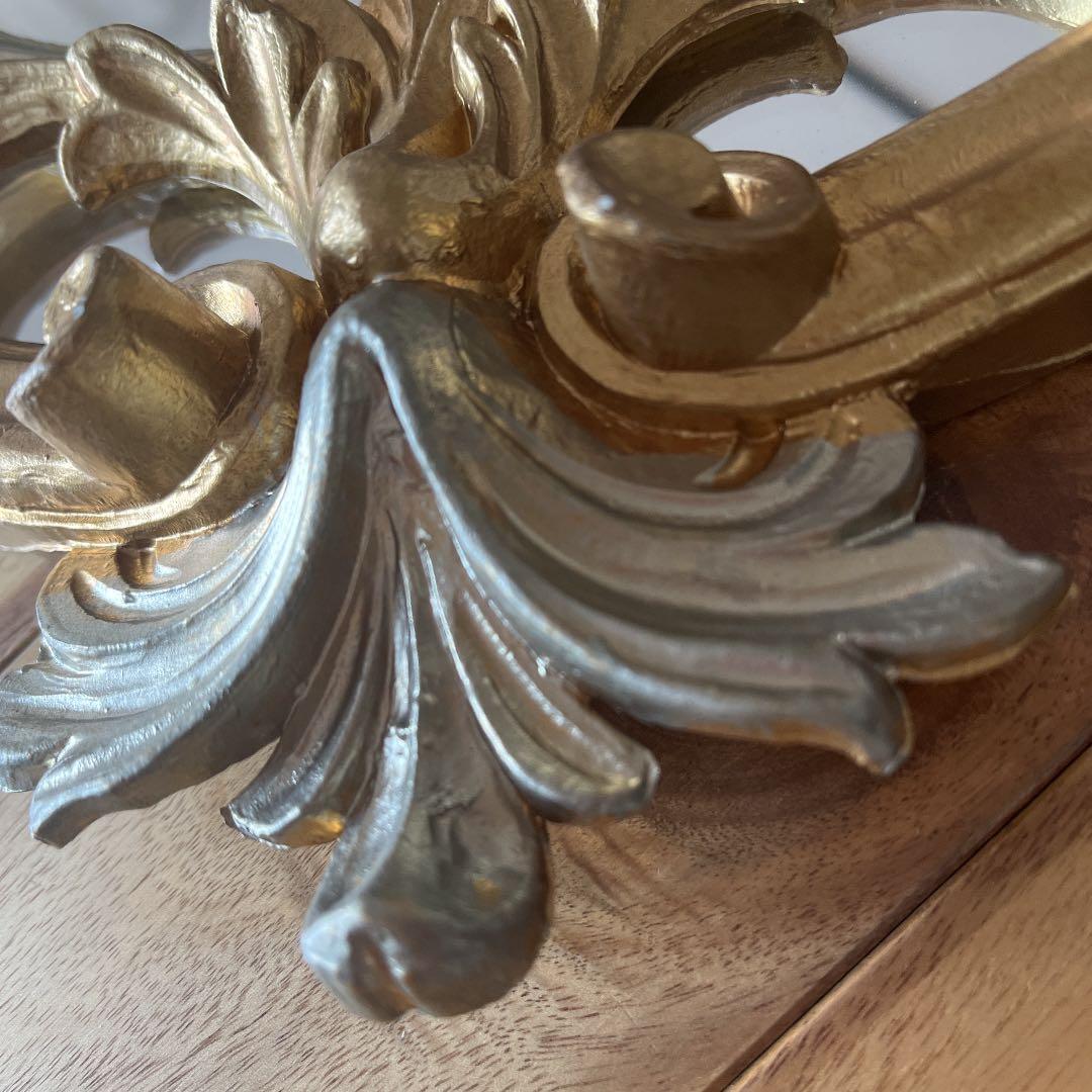 最終価格イタリア製 ロココ調 ヨーロピアン ゴールド アンティーク調 縦