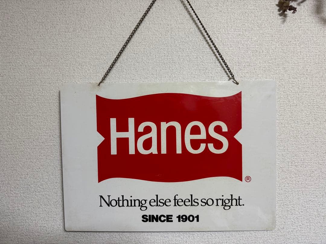 90年代　Hanes 販促看板。