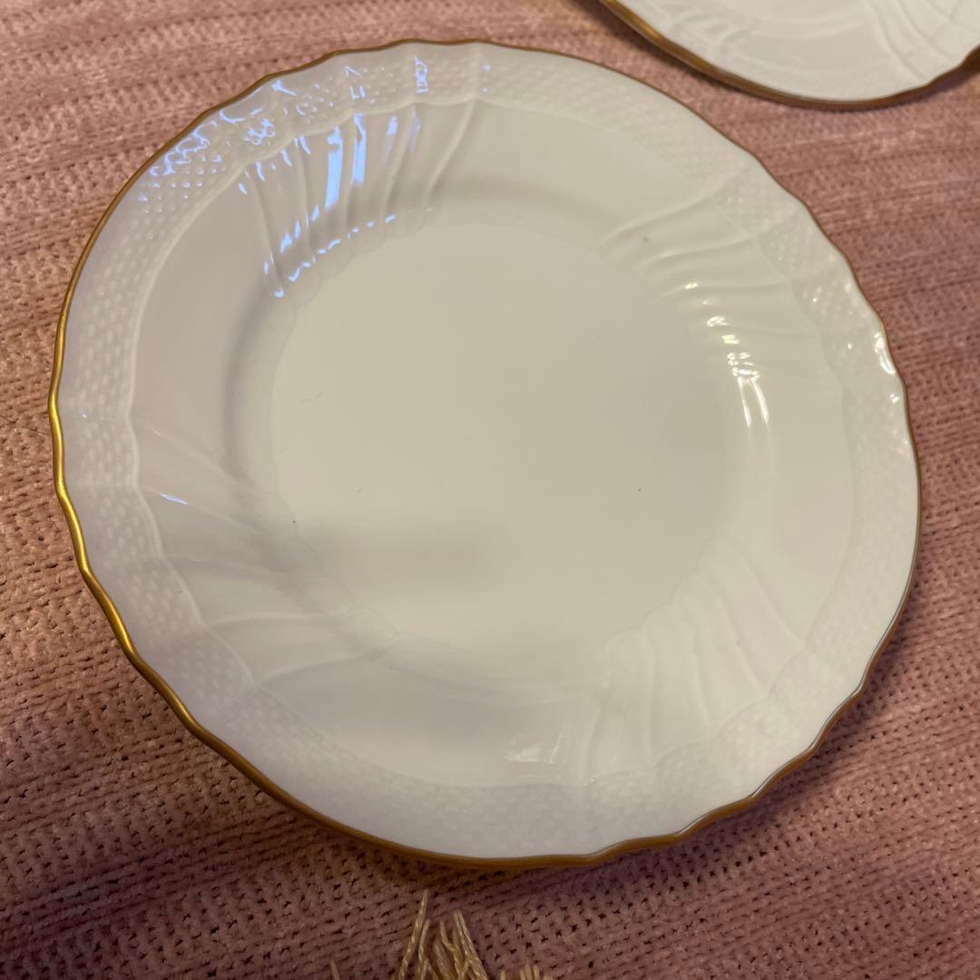 希少】リチャードジノリ サンレモ（ベッキオホワイト × 金彩） 17cm 5