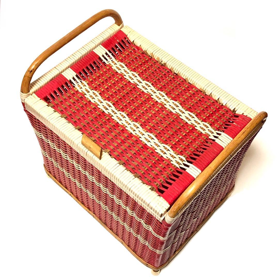 ■レトロ・多用途■ソーイングボックス・収納ボックス・衣装ボックス・ヴィンテージ