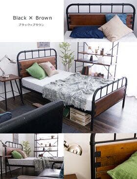 広々！！存在感あふれるヴィンテージ風SDベッド！！