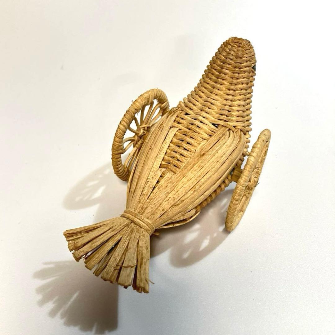 郷土玩具 古作 長野 野沢温泉 鳩車 あけび細工 ハト車 はと車 民芸