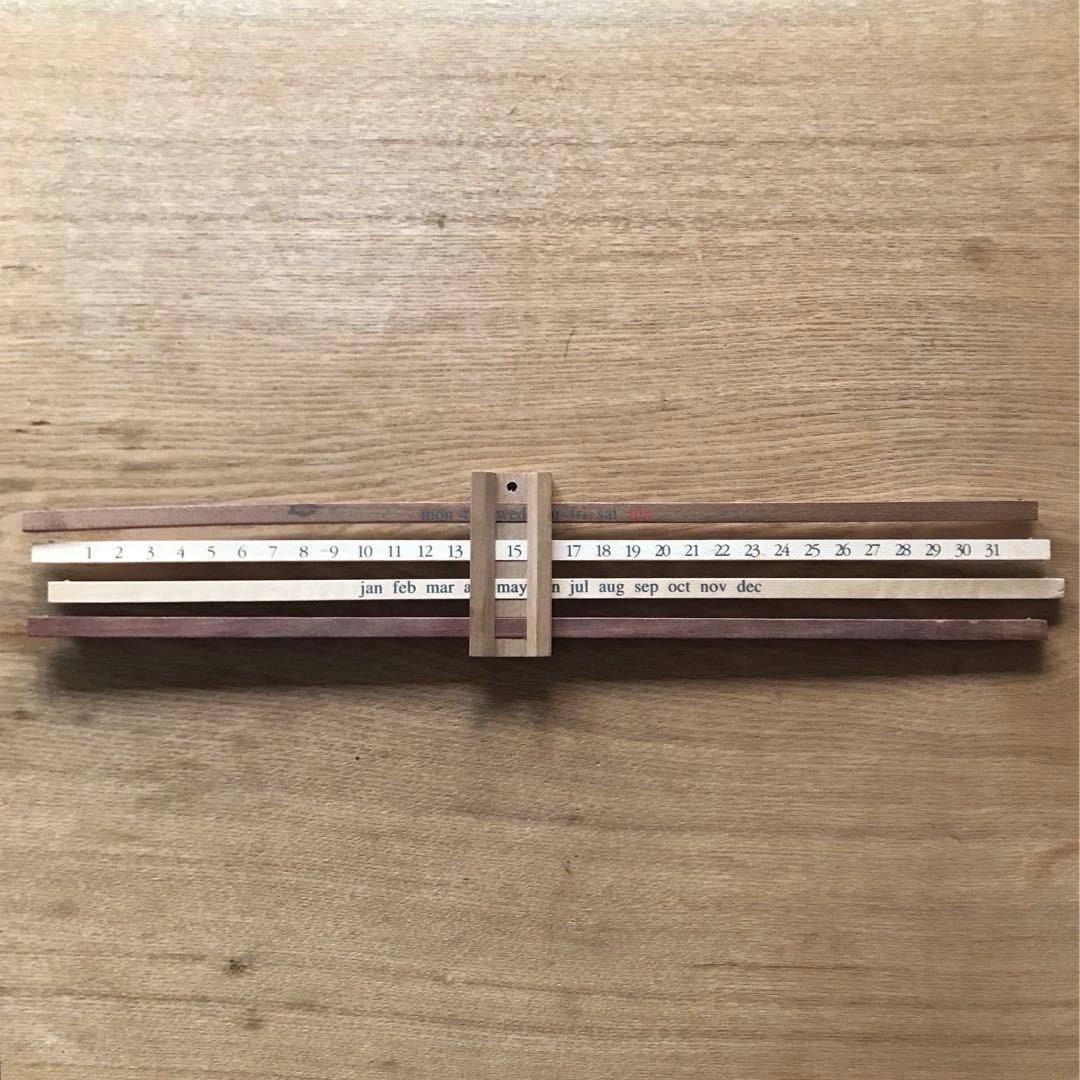DANESE ダネーゼ 木製万年カレンダー Calendario Bilanci