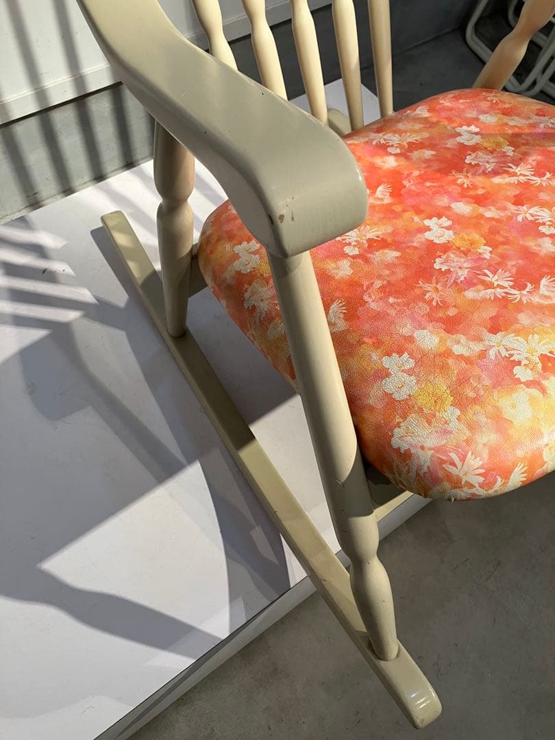 オールド、鳥取家具、ロッキングチェア、昭和レトロ、和モダン、キツツキ、日進木工、